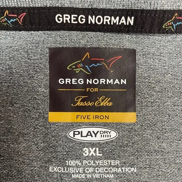 Greg Norman Play Dry Gray Short Sleeve Golf Shirt Men’s 3XL - Picture 3 of 3